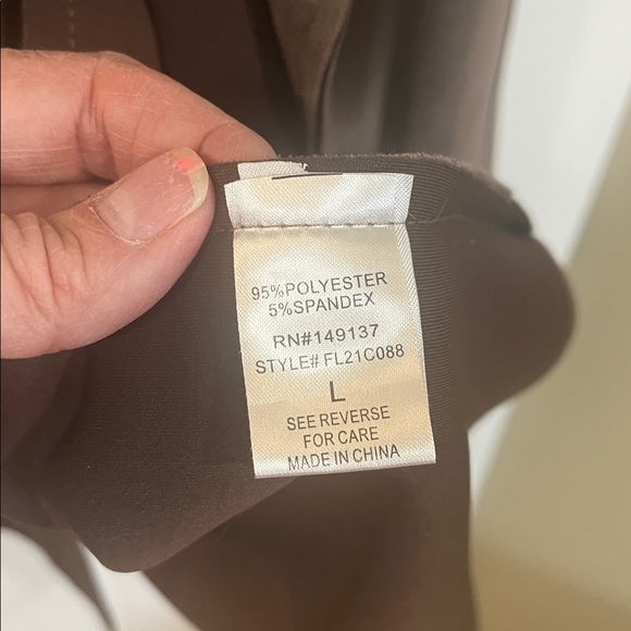 Suede like open front blazer - Picture 4 of 5